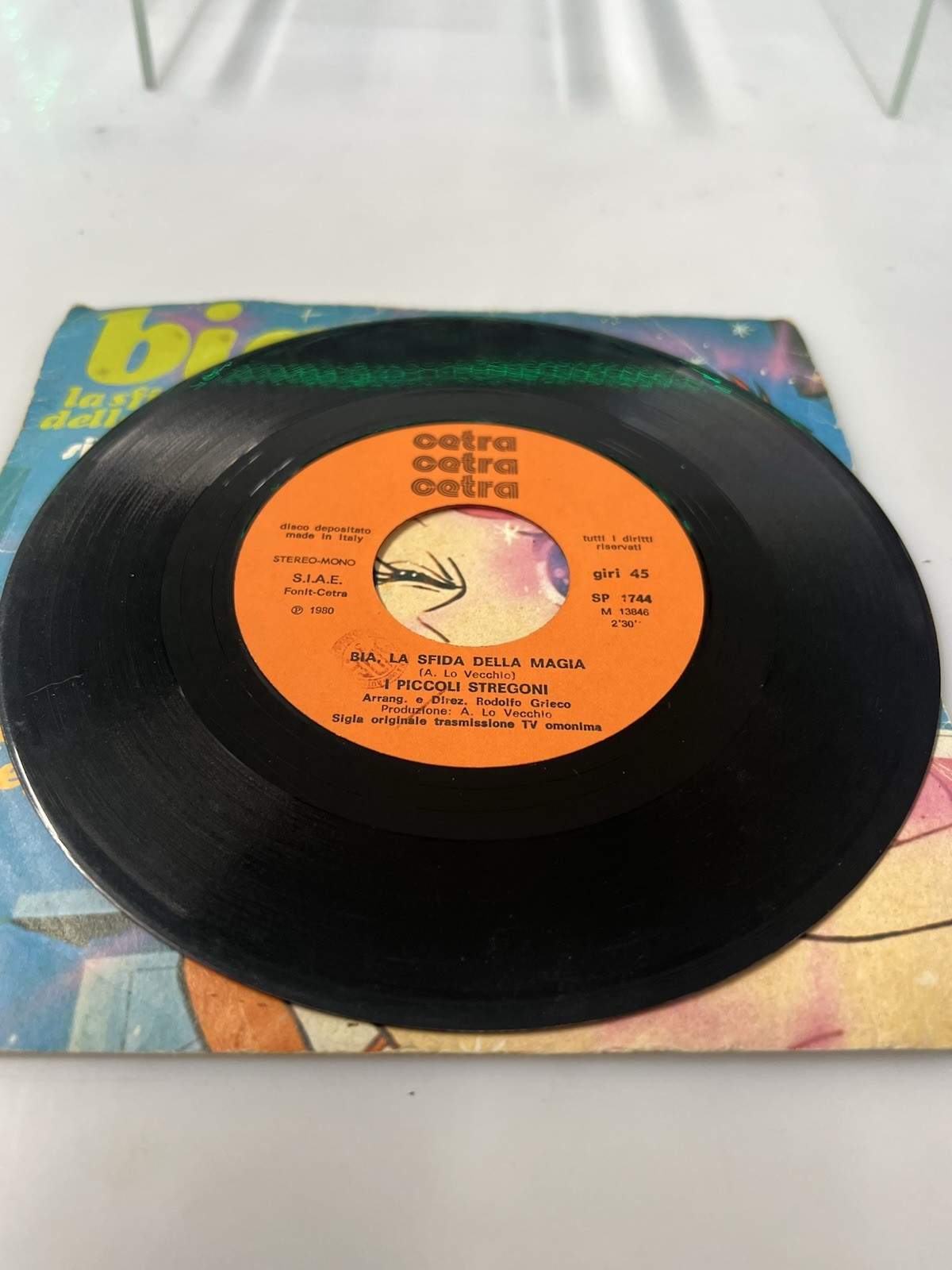 Disco 45 Giri Sigla Bia La sfida della magia sigla tv i piccoli stregoni - immagine 7