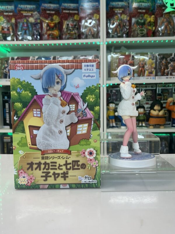 FuRyu Re:Zero Fairy Tale The Wolf and Seven Little Goats Ver Rem Figure - immagine 6