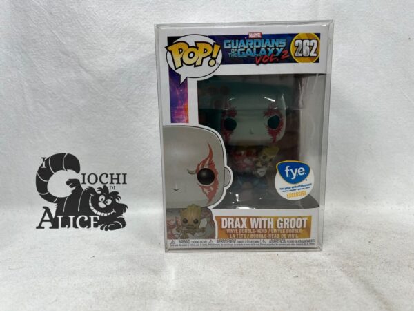 Funko Pop - Guardians Of The Galaxy 2 - Drax With Groot 262 Rara Fye Esclusive