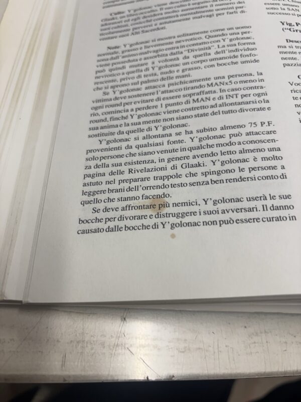GDR Il Richiamo di Cthulhu Gioco di ruolo Manuale STRATELIBRI Autografato Signed - immagine 16