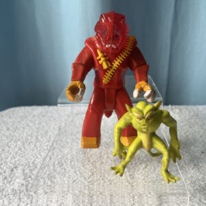 Galoob Filmation 1983 Blackstar Lava Loc & Green demon