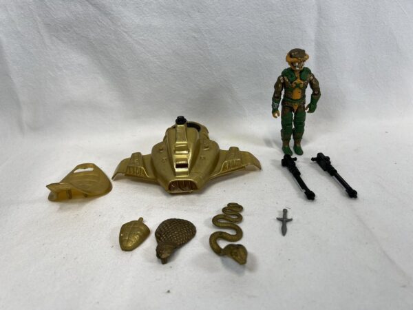 Hasbro Gi Joe - Serpentor, Cobra Emperor with Air Chariot 1986 - immagine 3