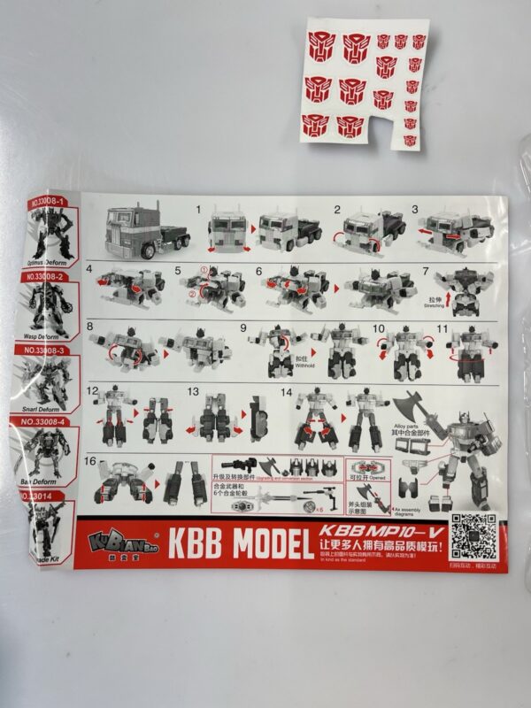 KBB Transformers MP10 MCS-01 Master Classical - Optimus Prime - immagine 14
