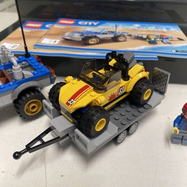 Lego CITY 60082 Town Citta' - Dune Buggy Trailer - Come NUOVO - immagine 4