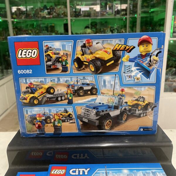 Lego CITY 60082 Town Citta' - Dune Buggy Trailer - Come NUOVO - immagine 7