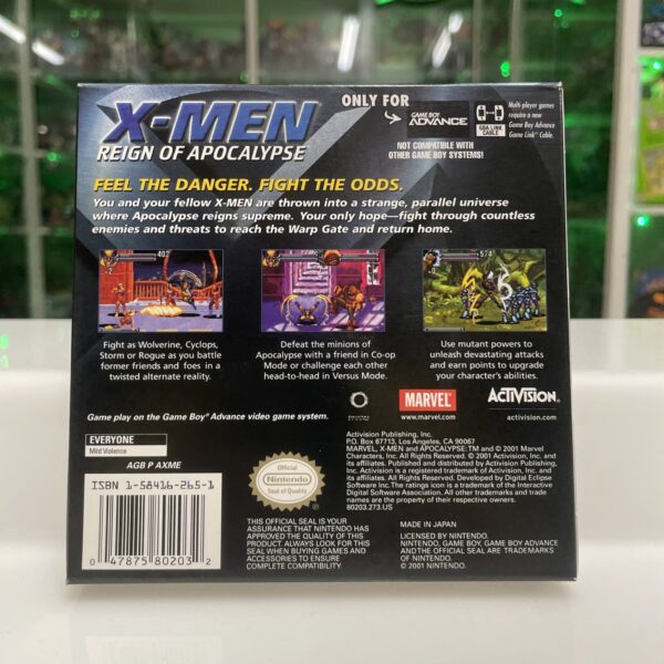 Nintendo Game Boy Advance - X-MEN Reign of Apocalypse - Usa Ver. SEALED - immagine 3