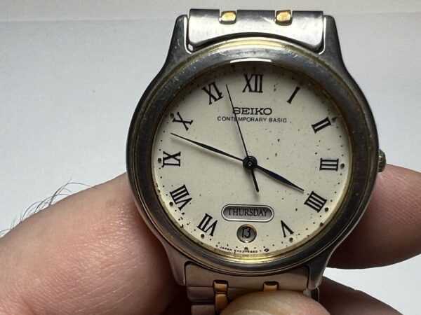 Orologio Vintage Seiko Serie Contemporary Basic  Con Bracciale Seiko 5H23-6B90 - immagine 5