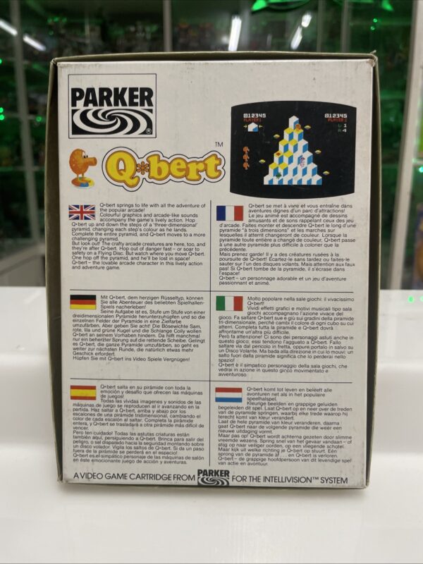 PARKER - Video Game Q*Bert Q Bert - Versione INTELLIVISION Nuovo - immagine 3