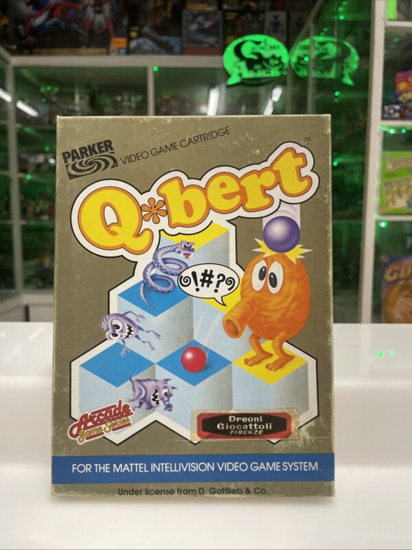 PARKER - Video Game Q*Bert Q Bert - Versione INTELLIVISION Nuovo