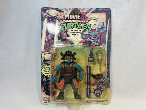 Playmates TMNT 1993 Movie III Samurai Mike new moc - immagine 3