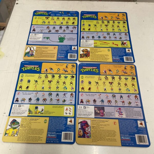 Playmates Vintage Teenage Mutant Ninja Turtles Card Backs 1990s TMNT - ENG- - immagine 4