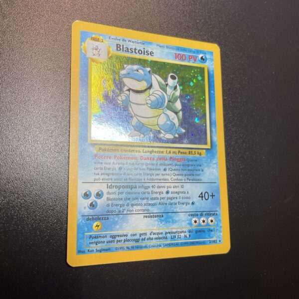 Pokemon Nintendo  Blastoise 2/102 Set Base Rara Holo ITA - VG - tcg - immagine 4
