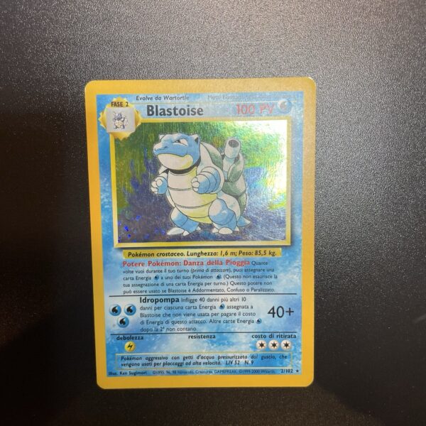 Pokemon Nintendo  Blastoise 2/102 Set Base Rara Holo ITA - VG - tcg - immagine 7