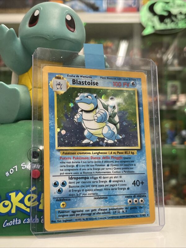 Pokemon Nintendo  Blastoise 2/102 Set Base Rara Holo ITA - VG - tcg