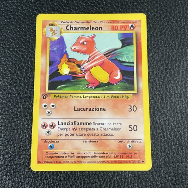 Pokemon Nintendo - Charmeleon - Set Base Prima Ed. EX - tcg - immagine 3