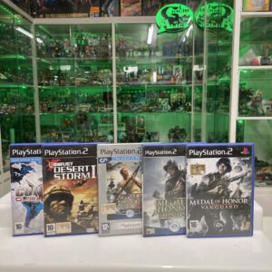 SONY Ps2  Lotto 5 Giochi Di Guerra Medal Of Honor / Conflict