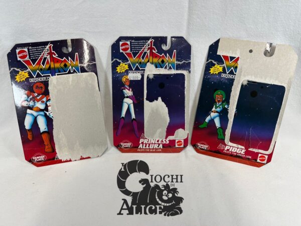 Set 3 Card Personaggi Piloti Voltron Panosh