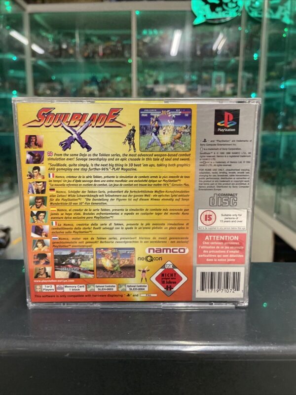 Sony Playstation Ps1 SOULBLADE Platinum  Soul Blade OTTIMO !! - immagine 3