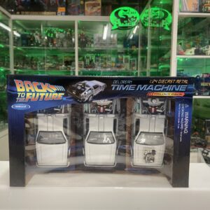 Welly - Back To The Future Time Machine Trilogy Pack - 1/24 Nuovo